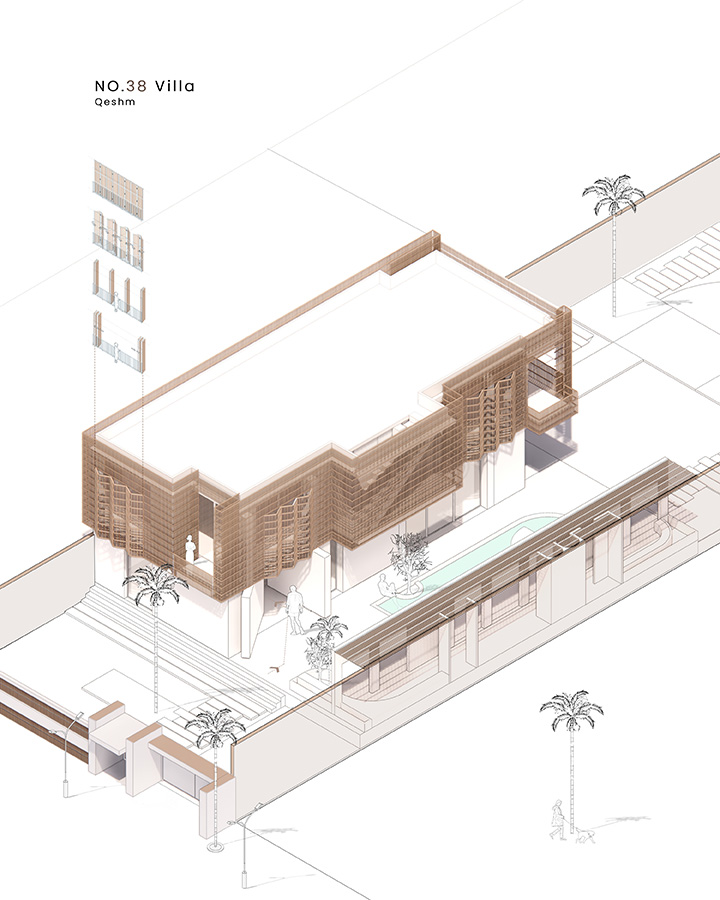 A Semi-Transparent Box Villa