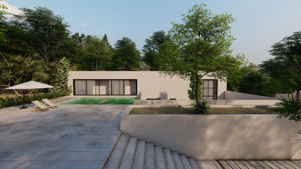 Folded Garden Villa