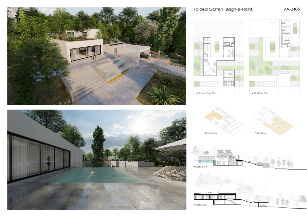 Folded Garden Villa